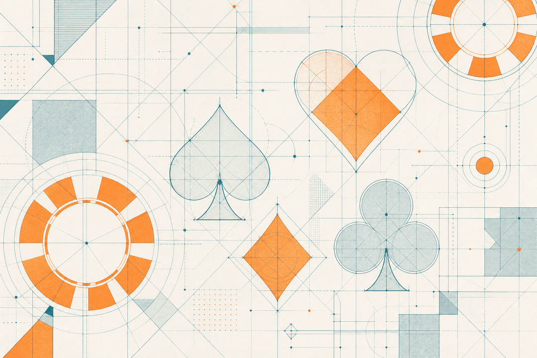 Decorative blueprint illustration